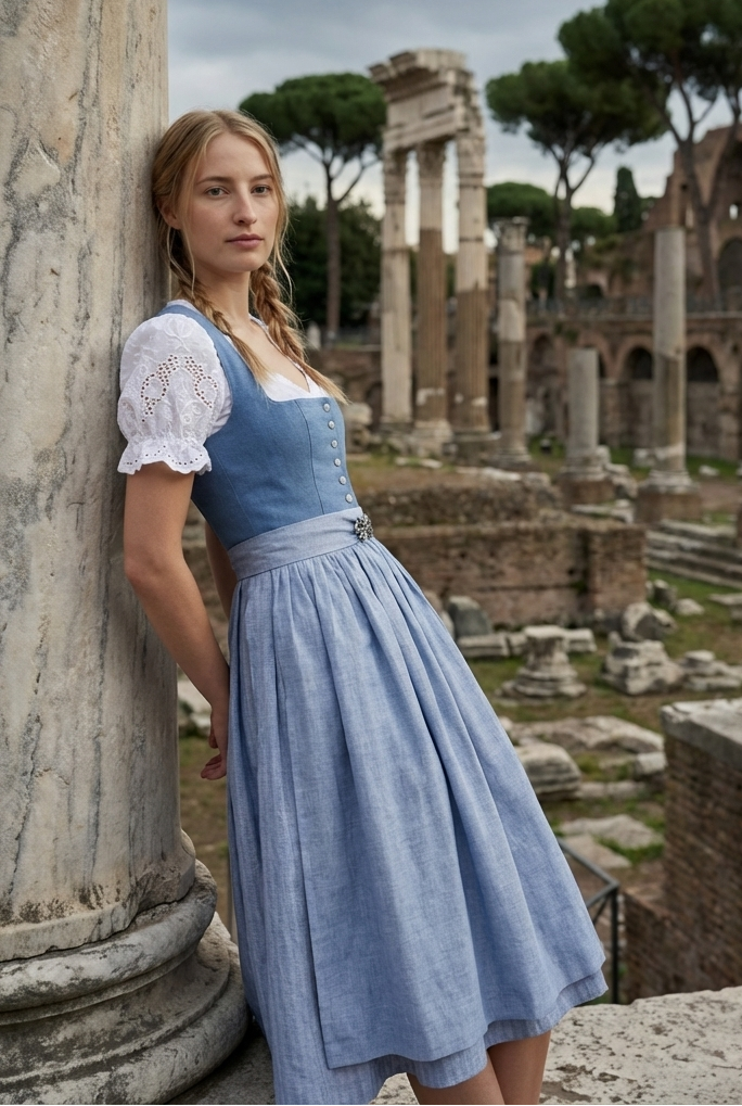 long german dress German Maxi Dirndl Long Anna Black