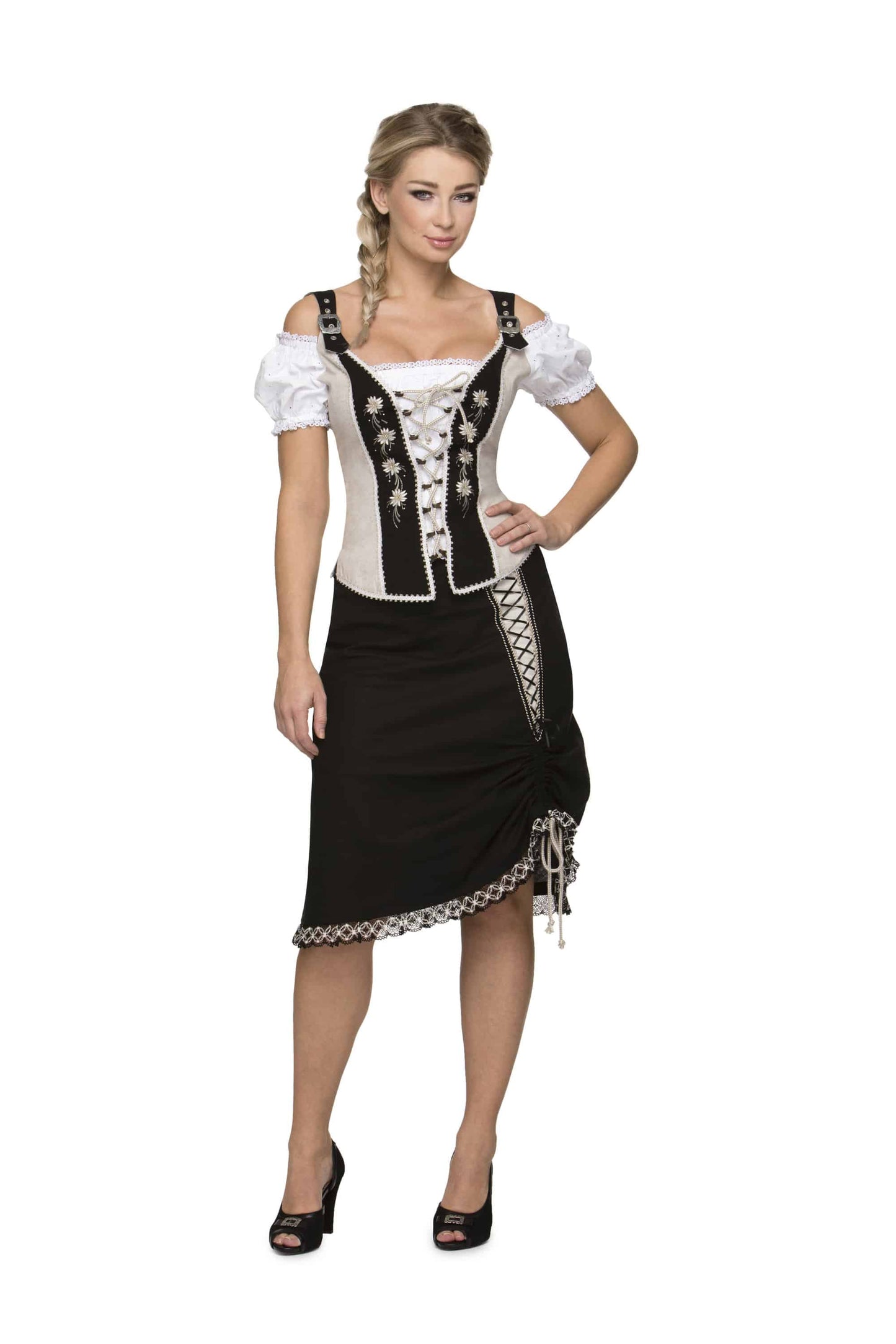 Stockerpoint Country Style Skirt Talissa Black (size 34)