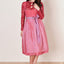 Kruger Midi Dirndl 2pcs. 70cm "Amandine" red