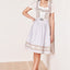 Kruger Midi Dirndl 2pcs. 60cm "Marit" grey