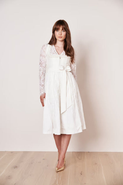 Kruger Wedding Dirndl 2pcs. 70cm "Iva" ecru