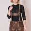 Kruger Ladies Lederhosen Short "Jorina" brown