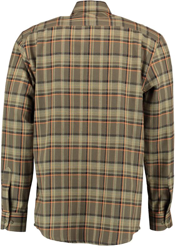 Tom Collins Men's Long-Sleeve Flannel Jagd Shirt — Loden & Rust Check