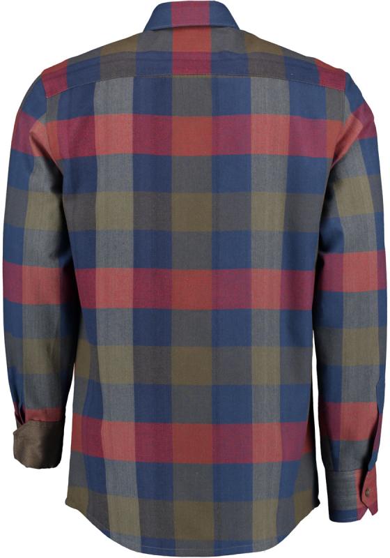 Tom Collins Flannel Hunter Slim Fit Shirt — Long Sleeve Block Check
