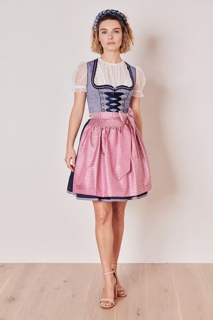 Kruger Skylar Mini Dirndl, Blue — 50cm 2pc Set