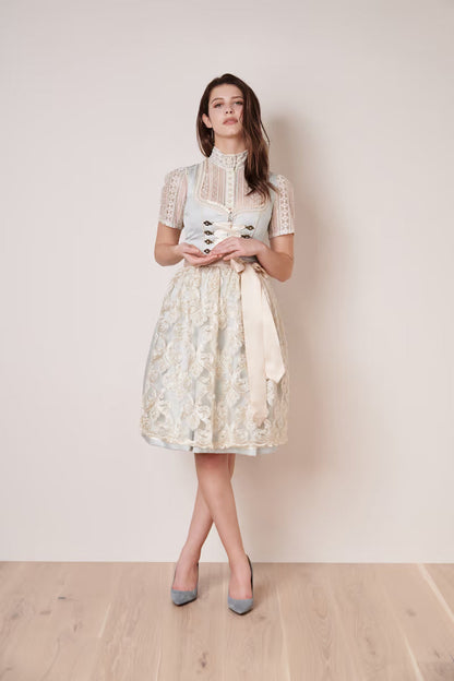 Kruger Mini Dirndl 2pcs. 60cm "Dalina" blue (size 42)