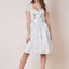 Kruger Midi Dirndl 2pcs. 60cm "Sunny" blue