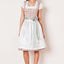 Kruger Midi Dirndl 2pcs. 60cm "Nami" brown