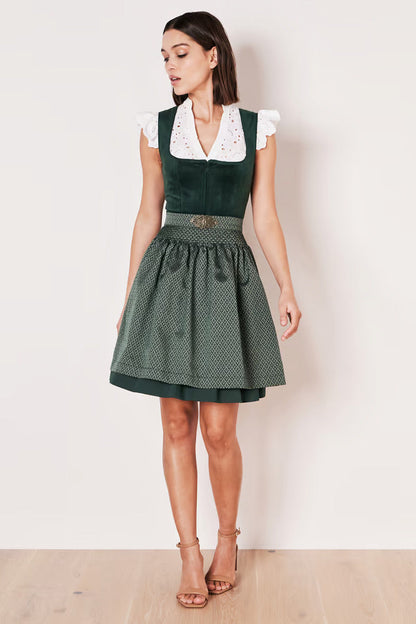 Kruger Alisha Mini Dirndl, Green — 50cm 2pc Set