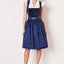 Kruger Midi Dirndl 2pcs. 60cm "Alisha" blue