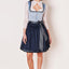 Kruger Mini Dirndl 2pcs. 50cm "Dena" blue