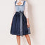 Kruger Mini Dirndl 2pcs. 60cm "Dena" blue