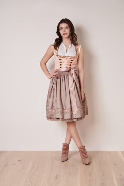 Kruger Leonita Mini Dirndl, Pink — 50cm 2pc Set