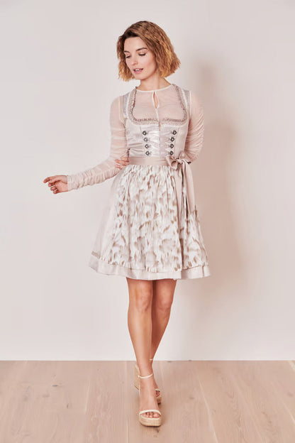 Kruger Nemi Mini Dirndl, Beige — 50cm 2pc Set