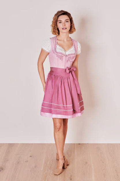Kruger Ramina Mini Dirndl, Pink — 50cm 2pc Set
