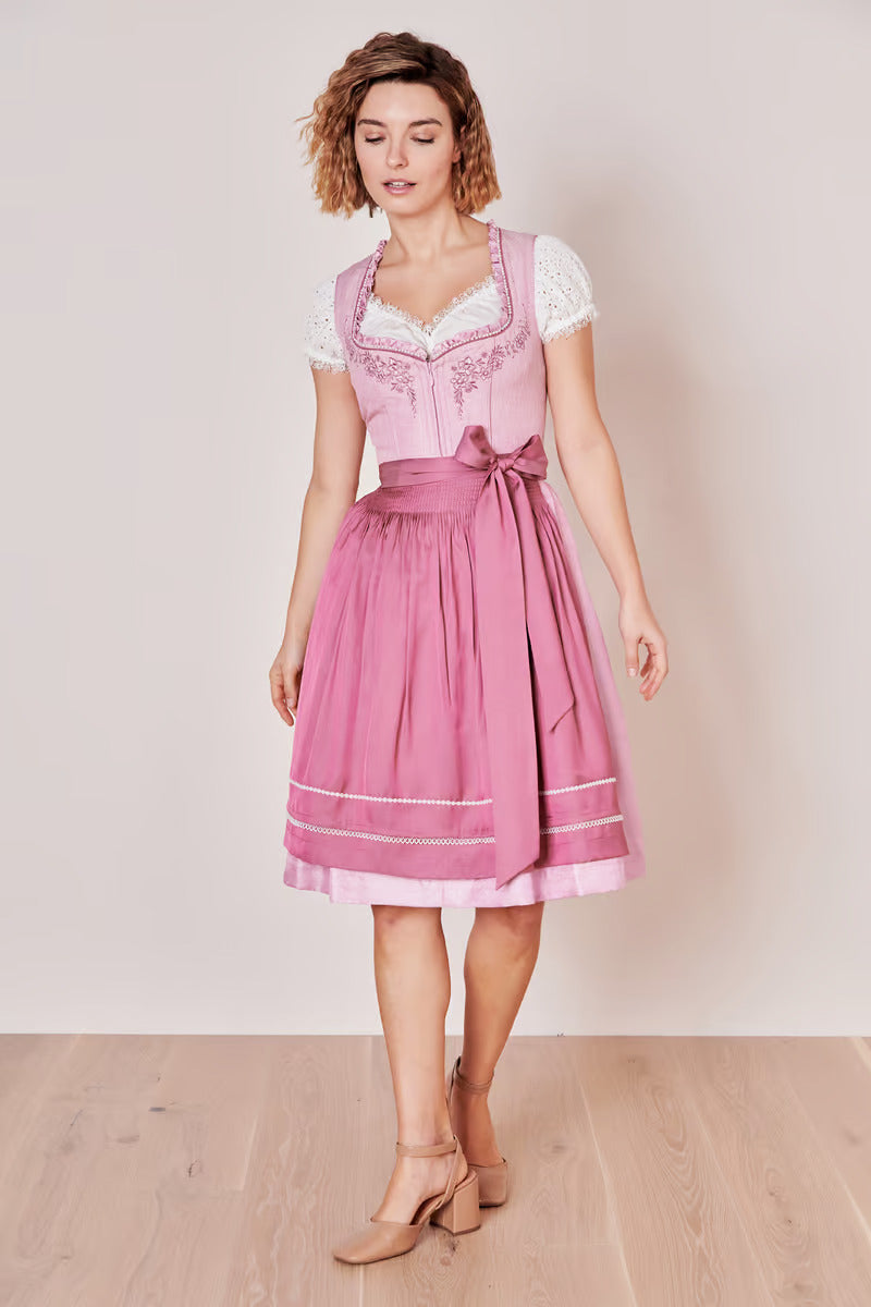 Kruger Mini Dirndl 2pcs. 60cm "Ramina" pink