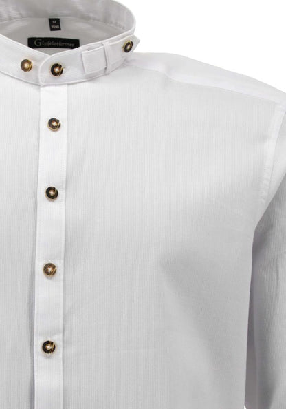 Gipfelstürmer Men's Slim Fit Shirt "Summit" white