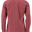 OS Trachten Men's Long Sleeve Slim Fit Shirt "Wald" red