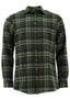 OS Trachten Men's Long-Sleeve Flannel Jagd Shirt — Forest Check