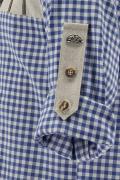 OS Trachten Men's Long Sleeve Regular Fit Shirt "Savoy" blue