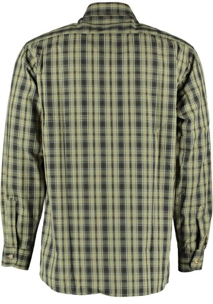 OS Trachten Men's Long Sleeve Regular Fit Shirt "Bruce" olive