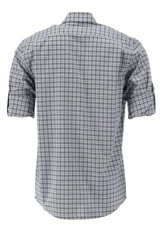 OS Trachten Men's Check Trachten Shirt "Benne" jeans