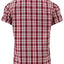 OS Trachten Men's 1/2 Sleeve Regular Fit Shirt "Bruce" red