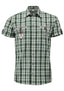 OS Trachten Men's 1/2 Sleeve Regular Fit Shirt "Bruce" green