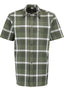 OS Trachten Men's Short-Sleeve Jagd Shirt — Olive Check