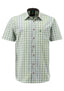 OS Trachten Men's 1/2 Sleeve Regular Fit Shirt "Bergwiese" olive
