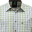 OS Trachten Men's 1/2 Sleeve Regular Fit Shirt "Bergwiese" olive