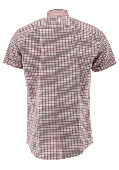 Gipfelstürmer Men's 1/2 Sleeve Slim Fit Shirt "Wiesn" red
