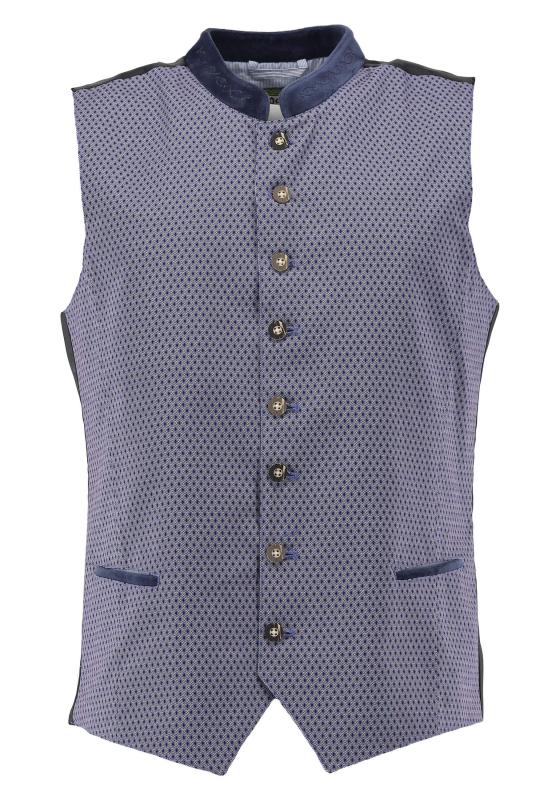 OS Trachten Men's Vest "Kelvin" blue