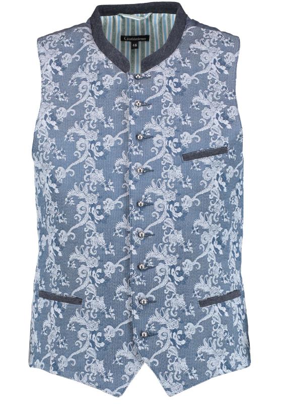 Gipfelstürmer Traditional Vest "Gary" blue