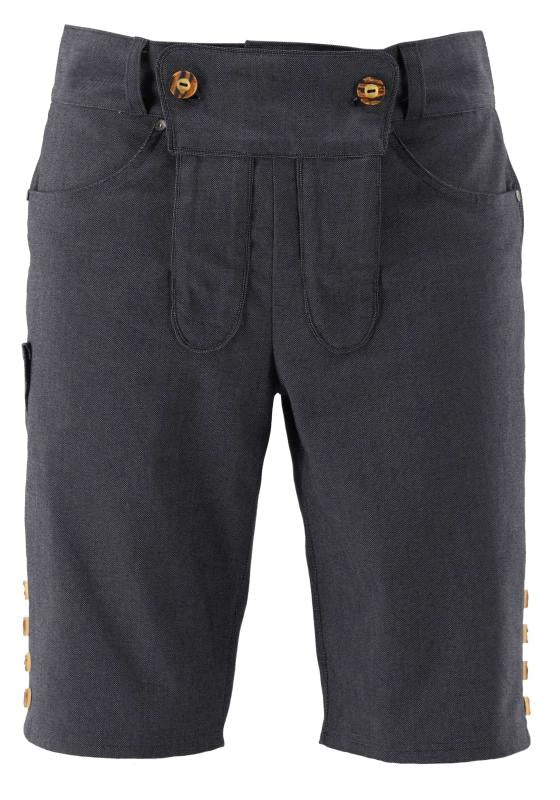 Sepp — Trachten Bermuda Textile Short, Anthracite