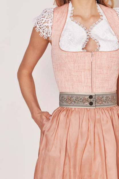 Julia Trentini Marta Dirndl, Rose — 60cm Midi