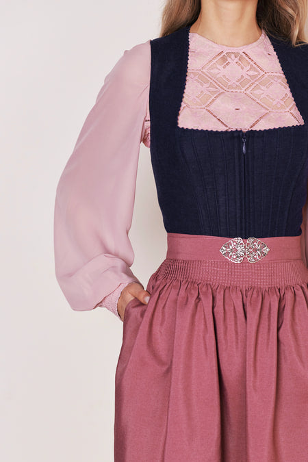Julia Trentini Jolita Dirndl, Blue — 60cm Midi