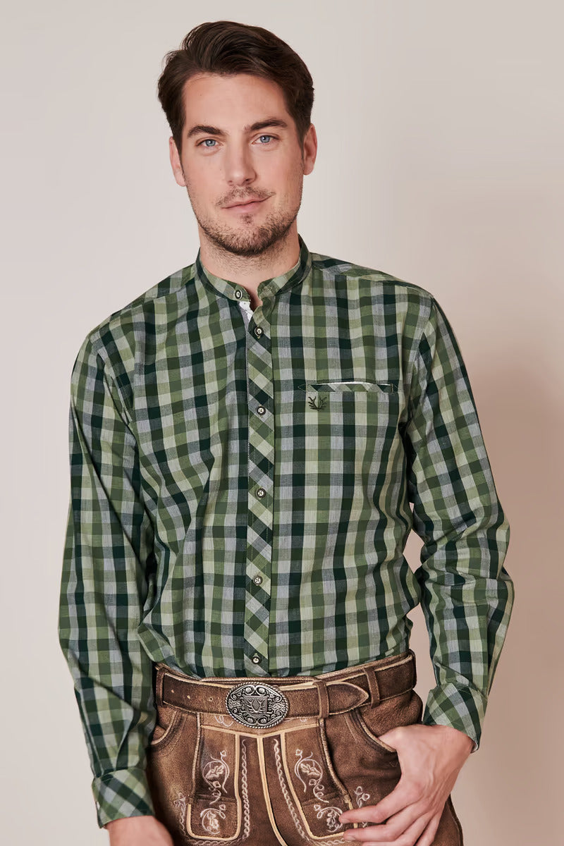 Krueger Traditional Long Sleeve Shirt "Flavio" green