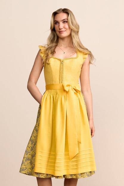 Kruger Wynara long dirndl in yellow, 70cm