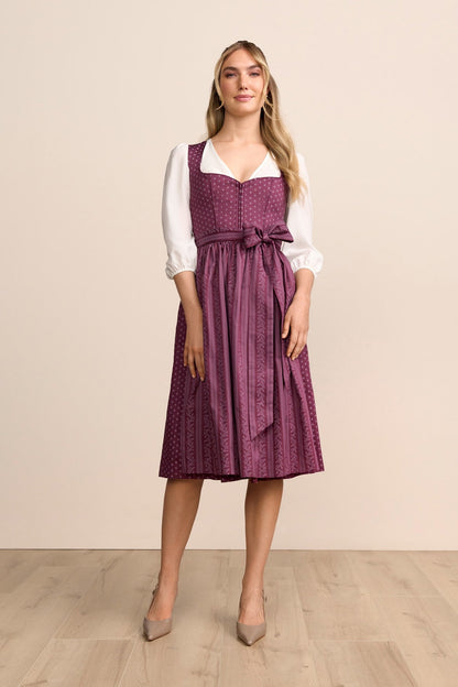 Kruger Lilah long dirndl in red, 70cm