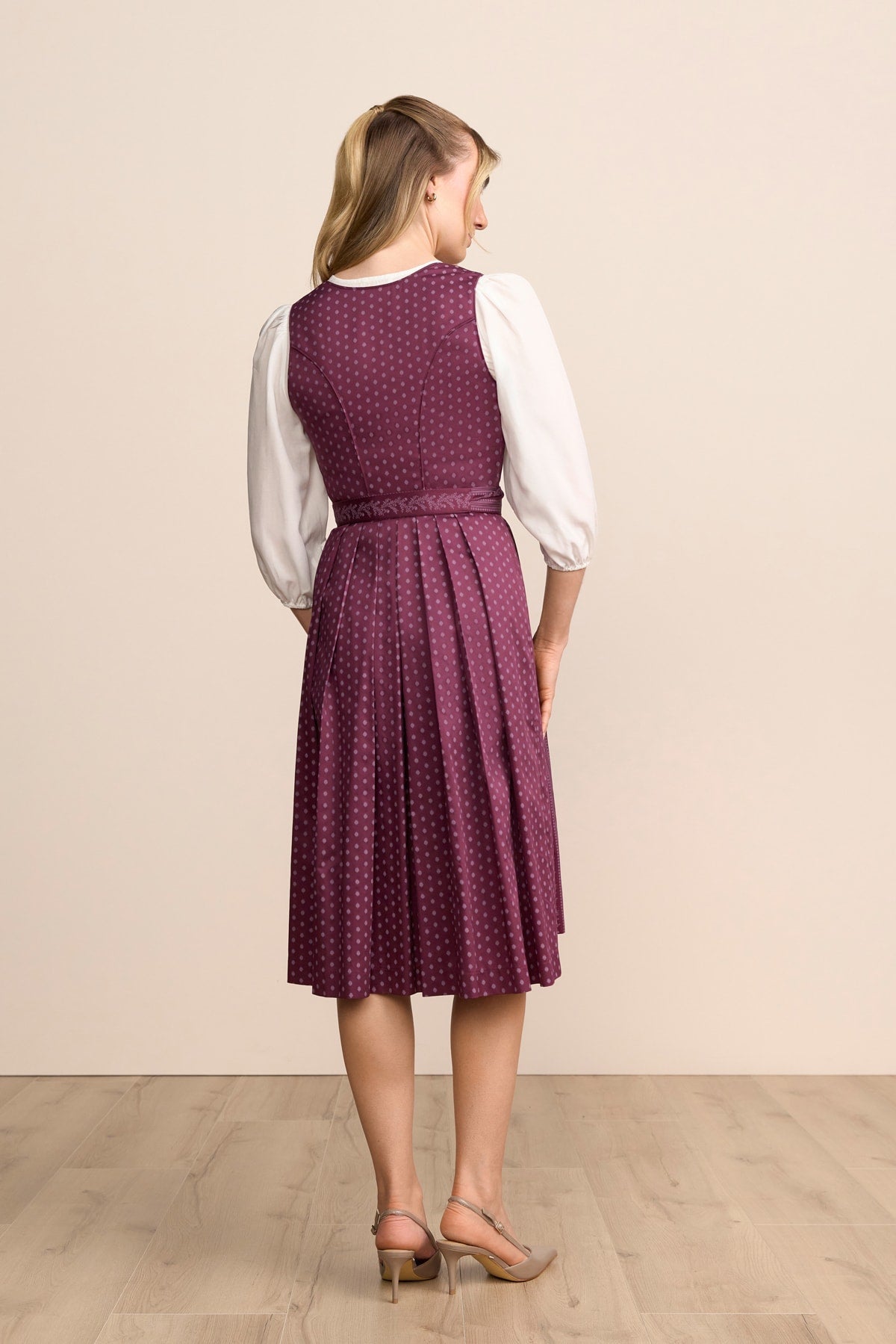 Kruger Lilah long dirndl in red, 70cm