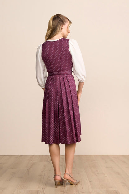 Kruger Lilah long dirndl in red, 70cm