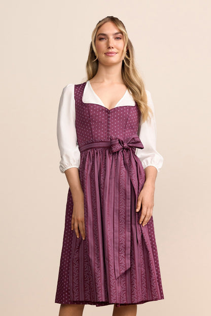 Kruger Lilah long dirndl in red, 70cm