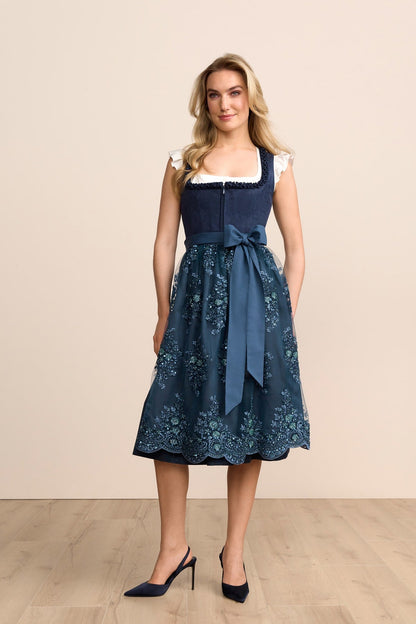 Kruger Aila long dirndl in blue, 70cm