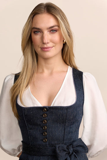 Kruger Debora maxi dirndl in blue, 80cm