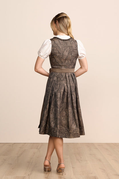 Kruger Ornela long dirndl in brown, 70cm