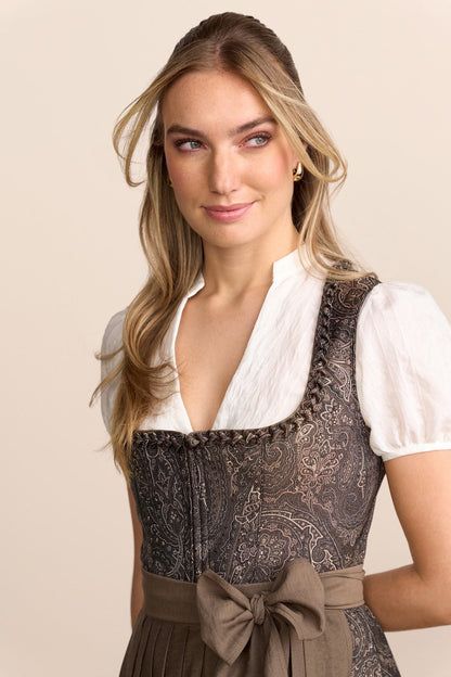 Kruger Ornela long dirndl in brown, 70cm