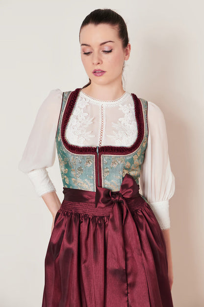Kruger Imelda Midi Dirndl, Green — 60cm 2pc Set