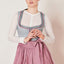 Kruger Midi Dirndl 2pcs. 60cm "Ileana" blue (38,40)