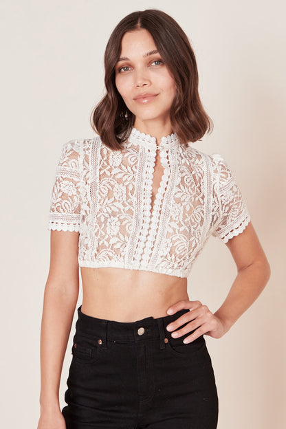 Kruger Benedicta dirndl blouse in ecru, styled